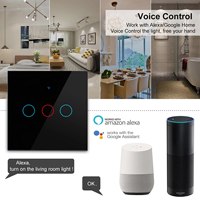 NOVSKI Prise murale intelligente Wi-Fi multifonctionnelle 86x86mm avec contrôle tactile, compatible Alexa et Google Home (normes UK/EU)