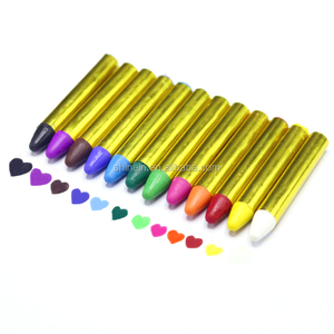 Venta caliente 12 colores Safe Kids Face Body Painting Sticks Crayones Lavable Halloween Face Paint Crayon para maquillaje - Product Image 2