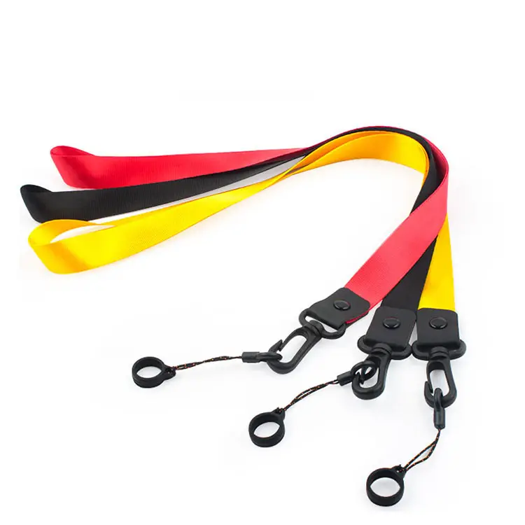 Aangepaste Werkvergunning Gesp Nekriem Polyester Lanyard Merk Mobiele Telefoon Afdrukken Lanyards Goed Materiaal Opknoping Touw