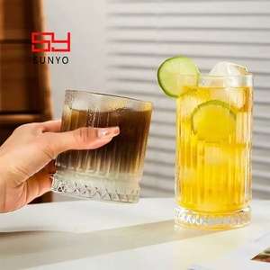 Whisky Glaswerk Leverancier Geribbeld Ontwerp Custom Logo Machine Ambachtelijke Groothandel Kristal Whisky Glazen Beker - Product Image 5