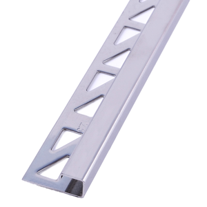 Bordure de carrelage en métal acier inoxydable/aluminium personnalisée Ringo Factory, style moderne, étanche, durable, autocollante, 0,3 mm-1 mm - Product Image 1