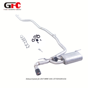 Sistema di Scarico Cat-Back con Valvola GFC per BMW 118i <span class=keywords><strong>F20</strong></span> 1.5T <span class=keywords><strong>B38</strong></span> (2015-2019) - Silenziatore Singolo con Valvola Singola e Uscita Singola - Product Image 2