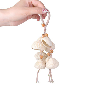 Wholesale HandWoven Ring Fu Character Natural Fruit Shell <b>Wind</b> <b>Chime</b> For Car Rearview Mirror Hanging Ornament - Product Image 1