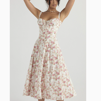 Nouvelle Robe Décontractée Mi-Longue à Bretelles Sexy pour Femme, Idéale pour l'Été 2026, Vacances à la Plage, Personnalisable avec Logo