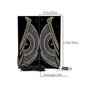 Panneau d'affichage LED à matrice d'yeux <span class=keywords><strong>de</strong></span> démon animés USB pour voiture Audi, camion, tout-terrain, SUV, pare-brise, yeux <span class=keywords><strong>de</strong></span> démon, lumières <span class=keywords><strong>de</strong></span> remorque, lampes automobiles - Product Image 4