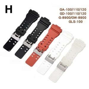 Correa de Reloj de Goma de 12 mm, 14 mm, 16 mm, 18 mm, 20 mm, 22 mm, Correa de Reloj de Silicona Negra Deportiva, Impermeable, para <span class=keywords><strong>Relojes</strong></span> <span class=keywords><strong>Casio</strong></span> - Product Image 6