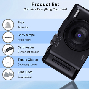 Jarvis <span class=keywords><strong>2025</strong></span> 18x Zoom quang học 4K HD ghi vlog máy ảnh kỹ thuật số nhỏ gọn 2000mAh cho vlogger nhiếp ảnh và người sáng tạo nội dung - Product Image 5