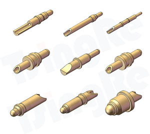 Cổng kết nối POGO Pin lò xo 2.5mm tùy chỉnh, loại SMT, mạ vàng, đạt chuẩn 3A, điện trở tiếp xúc 50m, chất lượng cao - Product Image 2