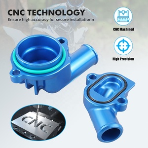 NICECNC para Raptor700, Cubierta de Junta de Bomba de Agua de Entrada y Salida de Aluminio, Termostato para Yamaha <span class=keywords><strong>Raptor</strong></span> 700 2006-2025 <span class=keywords><strong>700R</strong></span> <span class=keywords><strong>2009</strong></span> 11-26 - Product Image 6