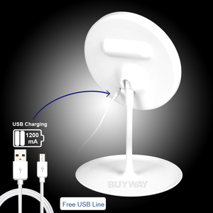 Xách tay trang điểm bảng gương ánh sáng có thể gập lại USB Vòng cô gái món quà bàn thường vụ thông minh màn hình cảm ứng LED trang điểm gương - Product Image 4