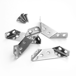 Support d'angle multifonctionnel épaissi en acier inoxydable anti-collision, support triangulaire 90° pour table, chaise et armoire - Product Image 4
