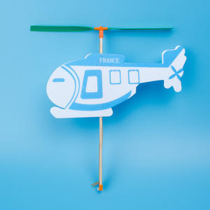 Niños al aire libre DIY ensamblado estudiante banda de goma alimentado espuma helicóptero avión niños costura juguete - Product Image 2