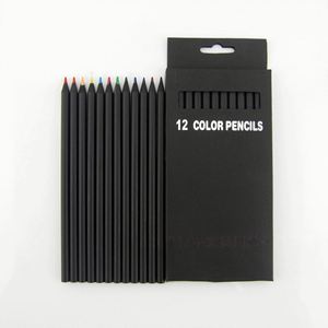 ดินสอสีดำแบบหกเหลี่ยม 12 สี เป็นมิตรกับสิ่งแวดล้อม สำหรับผู้ใหญ่ เหมาะสำหรับการระบายสี ใช้ในโรงเรียน ชุดดินสอไม้ - Product Image 4