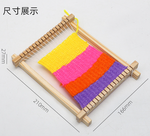 Kit de Telar de Madera para Tejer, Herramienta de Tejido Manual DIY, Accesorio de <span class=keywords><strong>Costura</strong></span> para Niños, Manualidades para Principiantes, Juguete de Tejido Hecho a Mano - Product Image 2