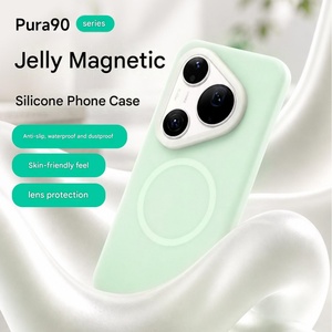 Funda Magnética de Silicona Líquida Mate Avanzada para HUAWEI P90 Pro Max P80 P70 Mate 80 ProMax Mate 60 Pro 50, Funda Protectora - Product Image 3