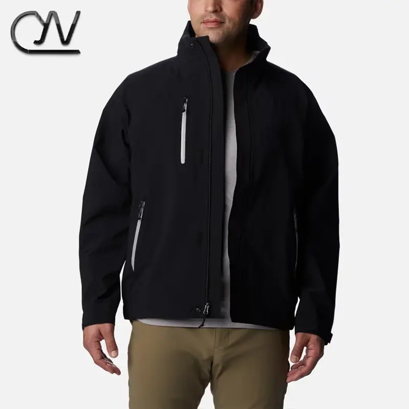 Newest Softshell Jacket Custom Design Winter Work Wear Men's Windproof Fleece Lined Zip Up Soft Shell Jacket