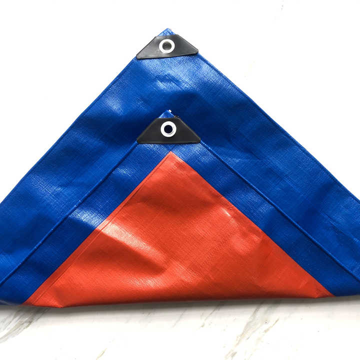 130g orange PE Coated tarpaulin sheet Fabric best price Recycled 