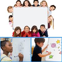 Pizarra Magnética de Doble Cara con Marco de Aluminio, Personalizable, para Aula, Venta al Por Mayor de Fábrica