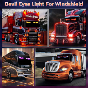 Panneau LED matriciel d'application <span class=keywords><strong>pour</strong></span> voiture, effet œil de démon clignotant, écran LED flexible, yeux de démon LED <span class=keywords><strong>pour</strong></span> voiture - Product Image 6