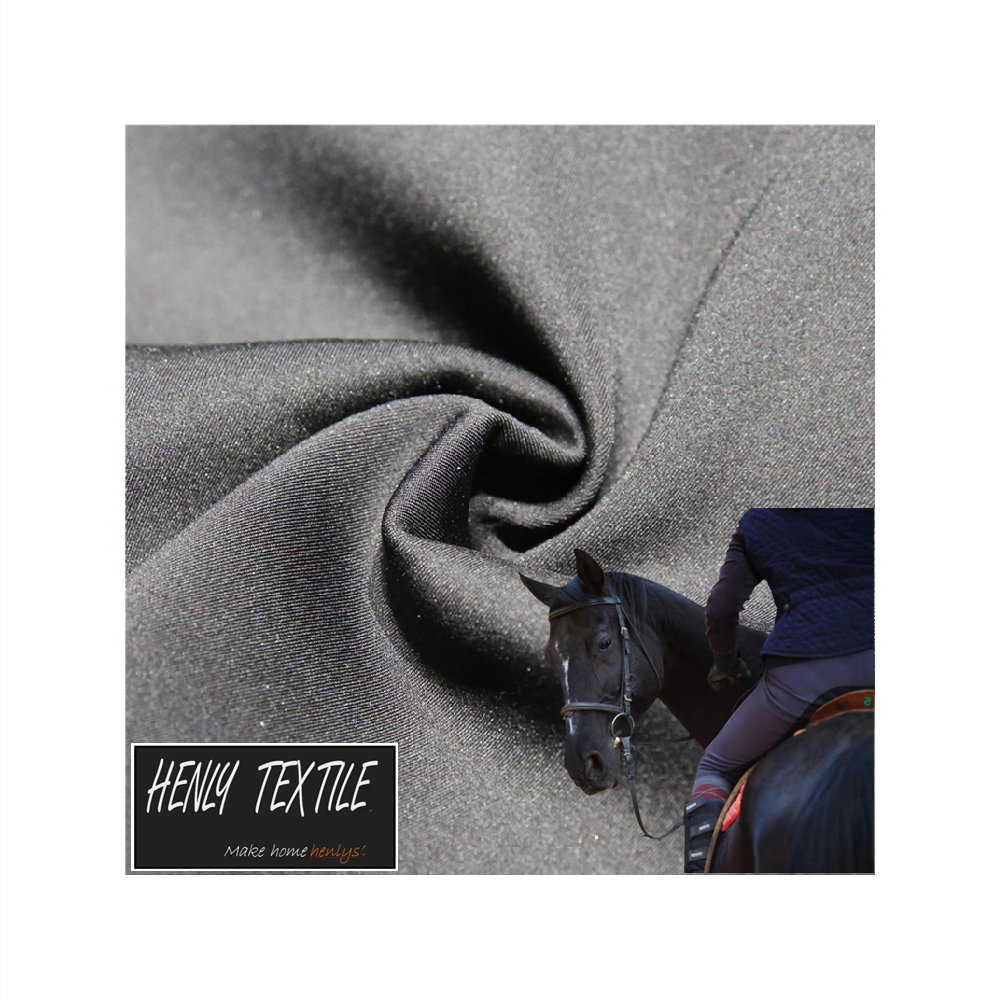 HTCF220398 65%NYLON 35%SPANDEX 330GSM KNITTED INTERLOCK PREMIUM FABRIC for LEGGING BREECHES SHAPEWEAR