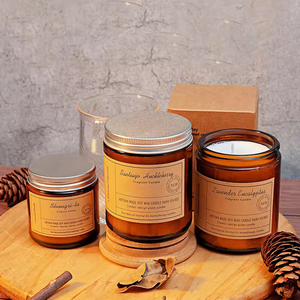 Bougie pilier en cire de soja d'aromathérapie de luxe, bougie décorative parfumée personnalisée, bougie parfumée pour la maison, fabrication OEM ODM - Product Image 1