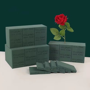 Yiliang Bọt Sanding Khối Tươi Màu Xanh Lá Cây Bọt Hoa Bọt 20Pcs/CTN Chi Nhánh Bùn Màu Xanh Lá Cây Hoa Tươi Mặt Hàng Trang Trí - Product Image 5