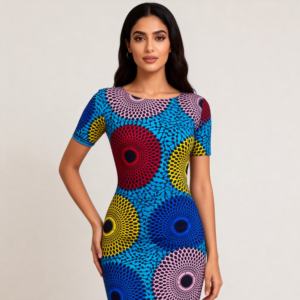 Nouveauté : Tissu Ankara <span class=keywords><strong>en</strong></span> polyester imprimé wax africain hollandais personnalisé, 6 yards, pour couture - Product Image 2