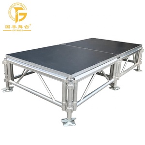 Hot Bán 1.22M X 1.22M Có Thể Điều Chỉnh Khiêu Vũ Ngoài Trời Buổi Hòa Nhạc Di Động Xách Tay Nhôm Tổ Chức Sự Kiện Nền Tảng Sân Khấu - Product Image 2