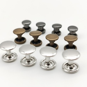 Baoruiyuan – Rivets à double capuchon en laiton pour vêtements et accessoires en cuir, 3mm-15mm, durables - Product Image 1