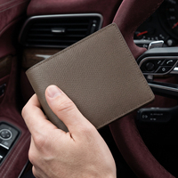 Dompet Kulit Asli Hiram Beron Berkualitas Tinggi Anti RFID Motif Epsom untuk Pria