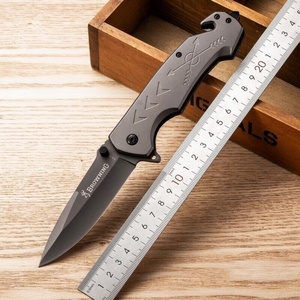 Couteau pliant multifonctionnel en acier inoxydable de marque HK FB083, manche en aluminium, pour survie, camping, bricolage, OEM – Vente chaude - Product Image 2