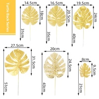 Feuilles de tournesol artificielles dorées, tiges florales en soie plastique réalistes, 30-100 cm, décoration intérieure pour mariage