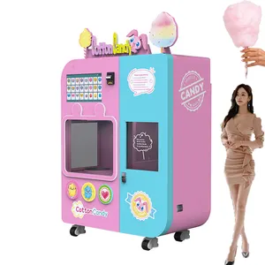 Cotton Candy Professional Automatic Cotton Candy Vending Machine Equipment and Machines Marshmallow