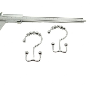 YIWANG Anneaux de rideau de douche en métal chromé, utilitaires et résistants - Product Image 1