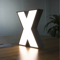 Letrero iluminado LED personalizado, iluminación 3D con cara iluminada, Letra de canal, logotipo, letrero de letra para exteriores e interiores