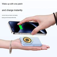 Chargeur portable sans fil OEM PD 22,5 W à charge rapide, batterie externe 10000 mAh, support magnétique, design ultra fin pour une utilisation en extérieur