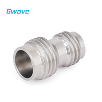 Connecteur RF femelle Gwave 1,85 mm pour montage sur panneau, compatible avec les composants en acier inoxydable pour circuits imprimés, impédance 50 ohms, compatible DC-65 GHz, conforme RoHS