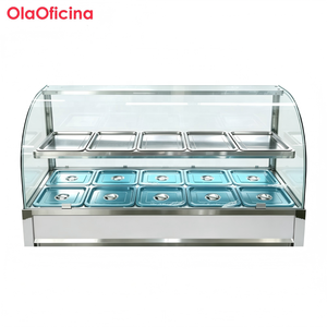 Calentador de Alimentos de Gran Capacidad con 5+10 Compartimentos y Tubos de Calentamiento Dobles para Sopas y Guisos en Cafeterías y Comedores - Product Image 1