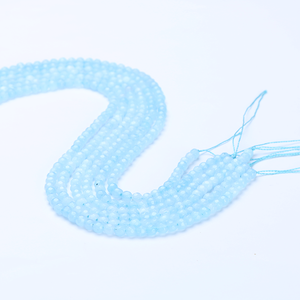 Perles de pierre de lune arc-en-ciel 2438 Pierres précieuses à vendre Agate bleue et minéral 8 mm de hauteur Créé en laboratoire et poli Type naturel - Product Image 4