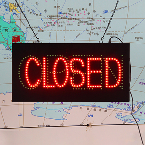 9*19 inch treo trên Led mở dấu hiệu đóng LED trong nhà cao sáng hoạt hình cửa hàng ánh sáng dấu hiệu - Product Image 3