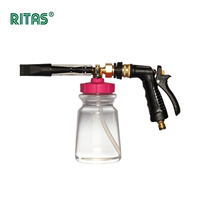 Pistolet à mousse transparent basse pression Ritas, 5 couleurs, lance à mousse, taille personnalisable, pour l'entretien automobile à la vapeur et à l'eau – Offre spéciale