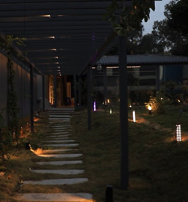 12V 1W RGBW Wifi Adjustable Outdoor Buried Floor Round Step Inground  Garden Led Deck Lights with black finishing