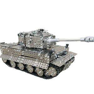 Modèle de char en puzzle 3D stéréo tout <span class=keywords><strong>métal</strong></span> pour adultes, jouets télécommandés de difficulté élevée, échelle 1:32, ornements militaires - Product Image 2