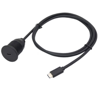 Câble d'extension USB Type C 3.0 3.1 mâle vers femelle étanche pour montage sur panneau USB C pour voiture, camion, bateau, moto, tableau de bord, 3 pieds