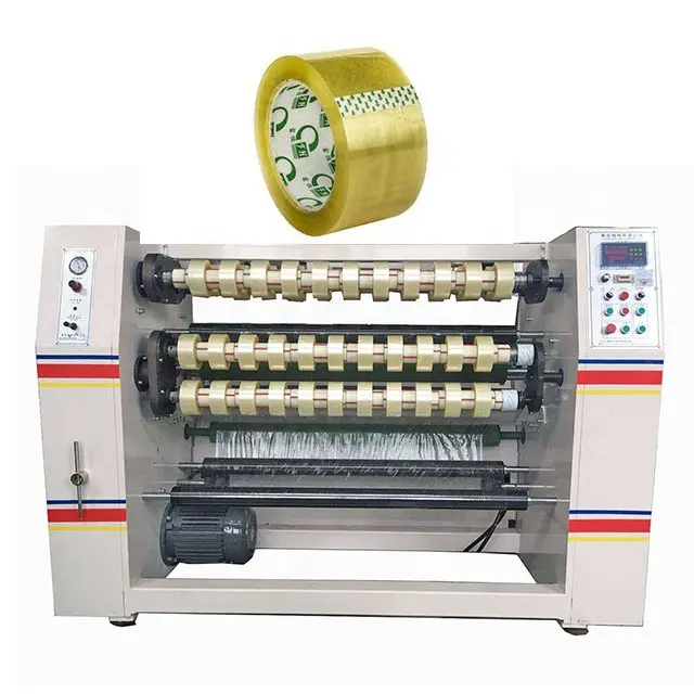 CS210 Semi automatic BOPP adhesive tape roll slitting machine