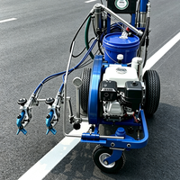Équipement de peinture routière par pulvérisation à froid avec compteur de lignes électronique pour un suivi précis