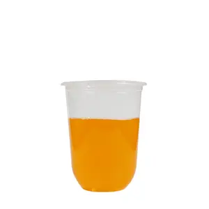 24oz plastik içecek bardağı buz karışımlı içecek fincan içecek saman ve kapaklı maç