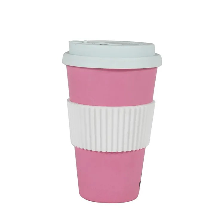 New Arrival tự nhiên phân hủy sinh học sợi tre Mug Takeaway ly cà phê sinh thái thân thiện Mug