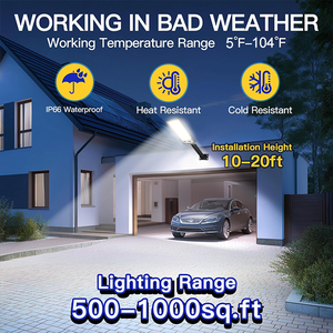 Reflector LED Solar de Aluminio para Exteriores, 200W, IP66, Impermeable, Alto Lumen, AC/DC, para Jardín y Estadio - Product Image 5