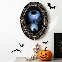 Miroir magique à commande lumineuse, décoration d'Halloween, spectacle de danse, spectacle théâtral, arrangement de décors